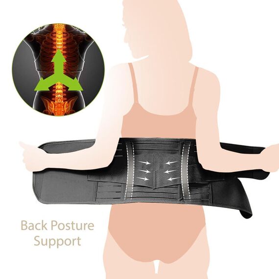 Sunveno Abdominal Support Maternity Cross Grip Belly Wrap, Color: Black, Maternity Size: XXL, 4 image