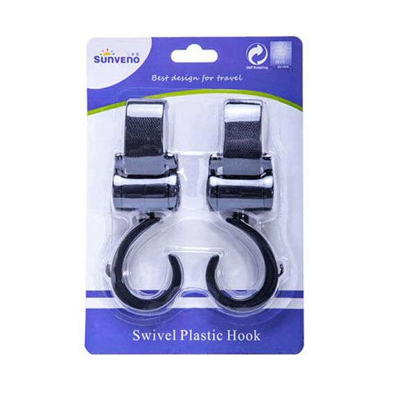 Sunveno Diaper Bag Xl With Stroller Hooks, Color: Black, 4 image