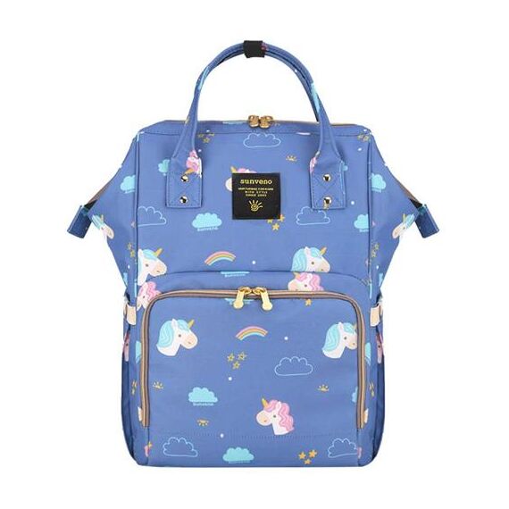 Sunveno Diaper Bag Xl Green Dream With Stroller Hooks, Color: Baby Blue, 3 image