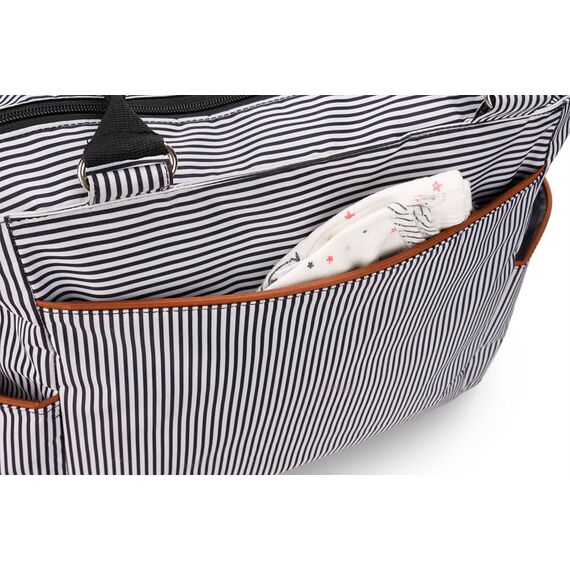 Little Story Diaper Bag Set Of 6 With Hooks, Color: Black, 5 image