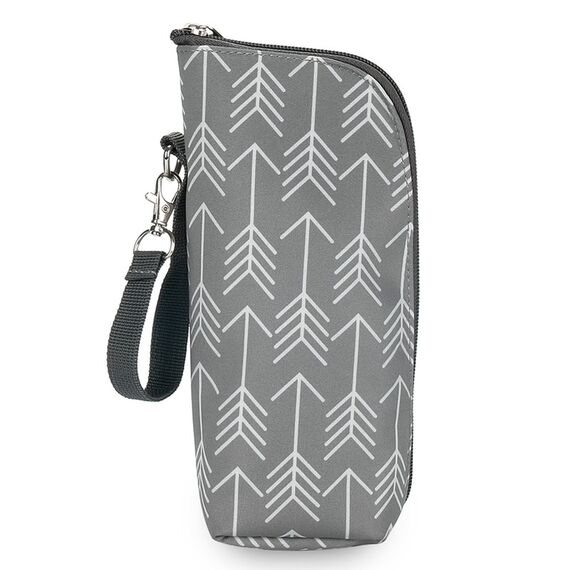 Little Story Diaper Bag Set Of 6 With Hooks, Color: Melange Grey, 7 image