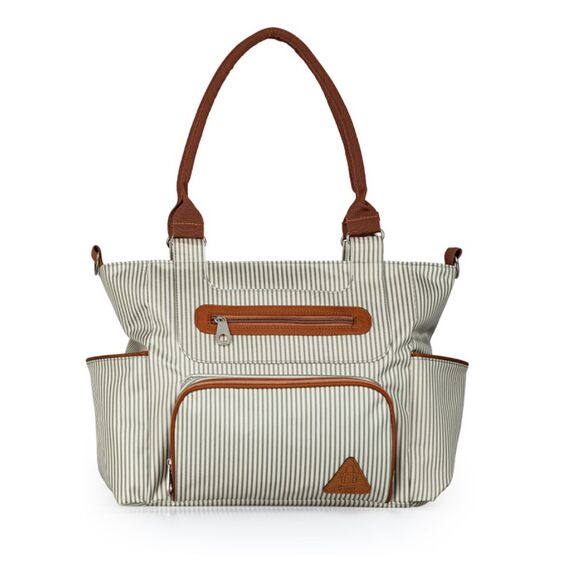 Little Story Diaper Bag Set Of 6 With Hooks, Color: Ivory, 5 image