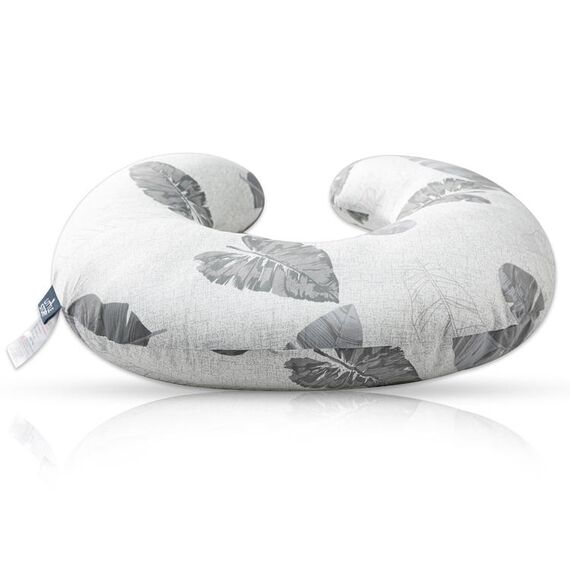 Little Story Fiberfill Newborn Lounger Bed With Feeding Pillow, Color: Grey, 13 image