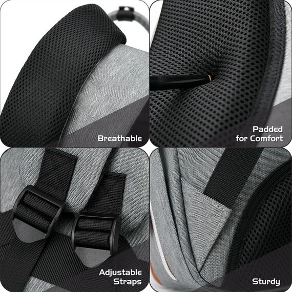 Little Story 2In1 Diaper Bag With Sanitizer Bottle Keychain & Stroller Hooks, Color: Grey, 3 image