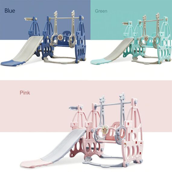 Little Story 3In1 Swing With Slide, Color: Mint Green, 14 image