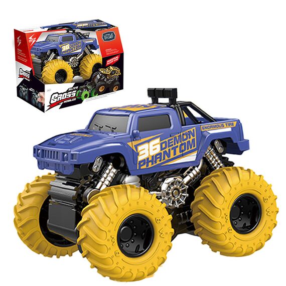 Little Story 4X4 Inertia Die Cast Car, Color: yellow