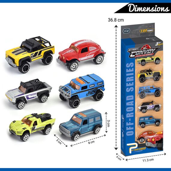 Little Story Alloy Glide Racer Toy Car 6Pcs, Color: Multicolor, 3 image