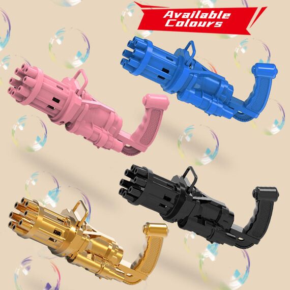 Little Story 8 Holes Bubble Machine Gun, Color: Blue, 4 image