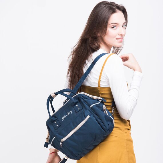Little Story Ace Diaper Bag, Color: Blue, 6 image