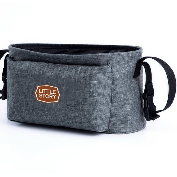 Little Story Bronx Stroller Organizer, Color: Grey