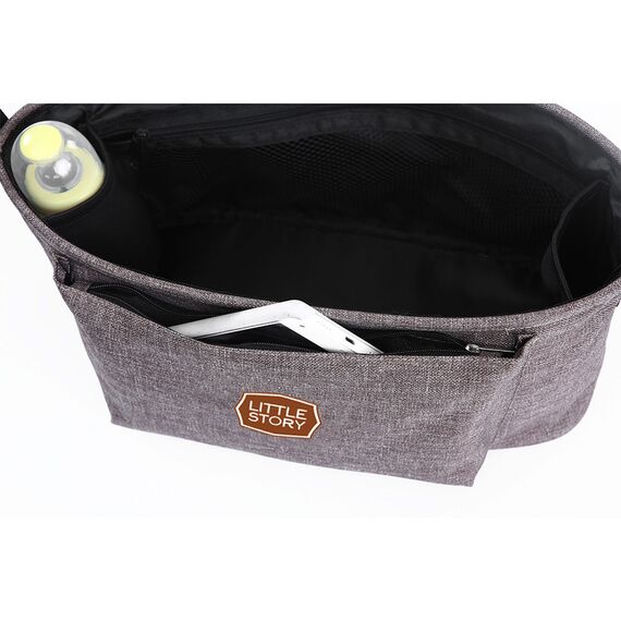 Little Story Bronx Stroller Organizer, Color: Ivory, 6 image