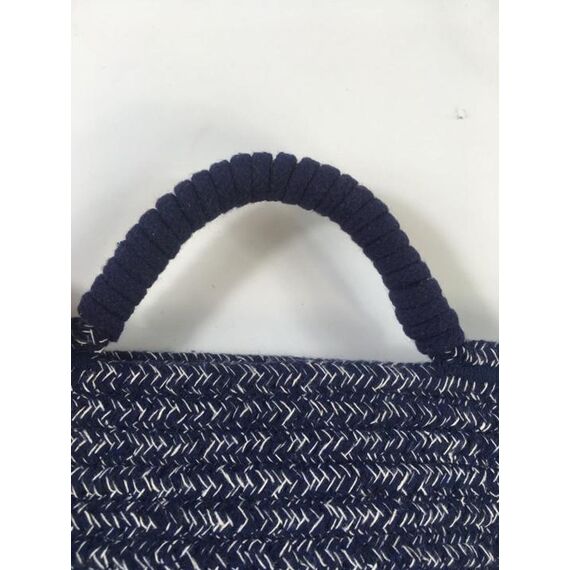 Little Story Cotton Rope Diaper Caddy Xl, Color: Blue, 6 image