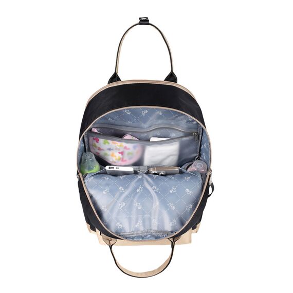 Little Story Kenzie Mom Dad Travel Diaper Backpack, Color: Black, 7 image