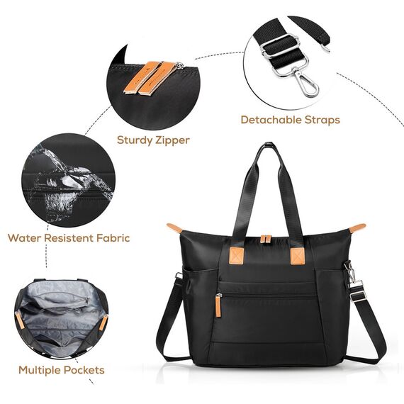 Little Story Zurich Pack And Go Baby Travel Diaper Bag, Color: Black, 10 image