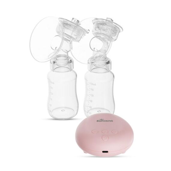 Sunveno Automatic Dual Electric Breast Pump With Controller – White, 2 image