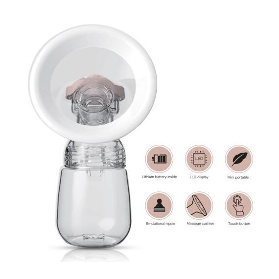 Sunveno Smart Automatic Dual Breast Pump With Controller 220Ml Rechargeable, 4 image