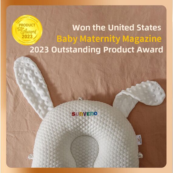 Sunveno Infant Head Shaper Rabbit Pillow 29X22Cm, 10 image