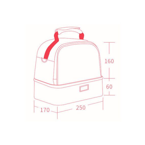Sunveno Insulated Bottle Lunch Bag 9L Dual Compartment, 12 image
