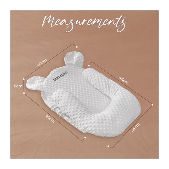 Sunveno Portable Baby Anti-Spill U Shape Pillow With 10° Slope Pad, 12 image