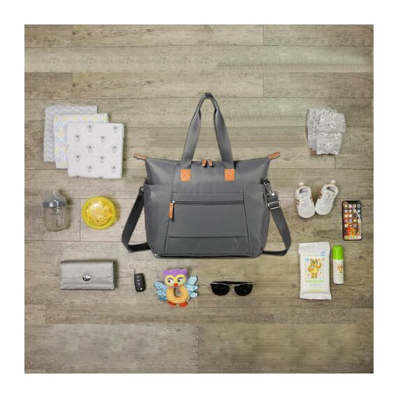 Little Story Zurich Pack And Go Baby Travel Diaper Bag, Color: Grey, 12 image