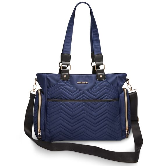 Little Story Matilda Diaper Bag, Color: Navy Blue, 2 image