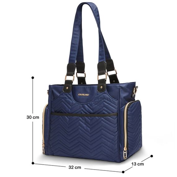 Little Story Matilda Diaper Bag, Color: Navy Blue, 13 image