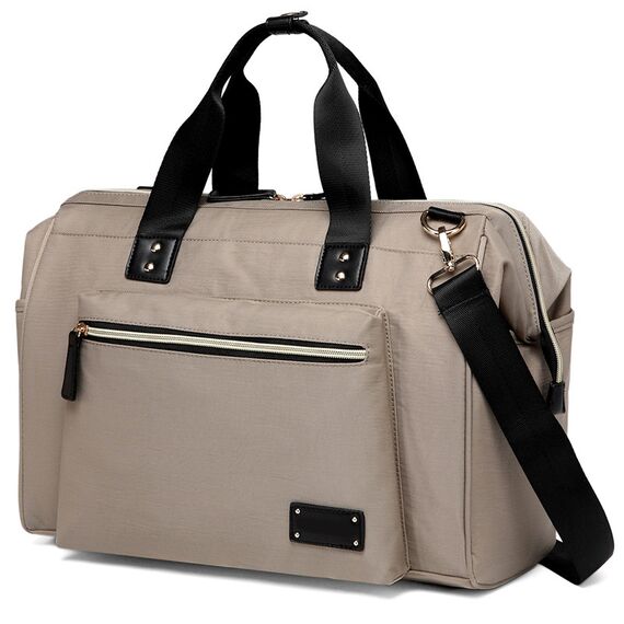 Little Story Zera Mom Dad Diaper Bag, Color: Beige
