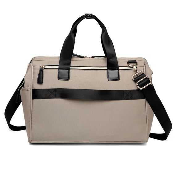 Little Story Zera Mom Dad Diaper Bag, Color: Beige, 3 image