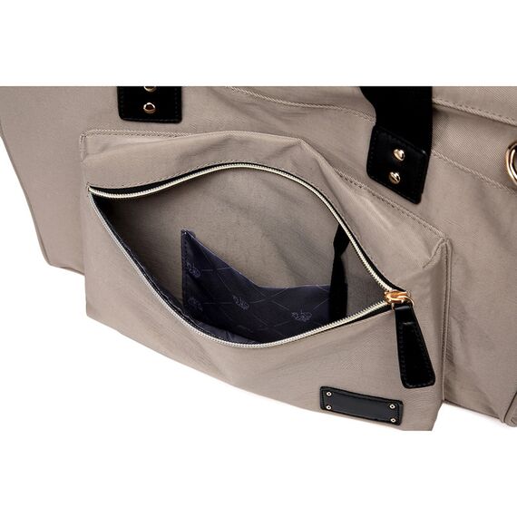 Little Story Zera Mom Dad Diaper Bag, Color: Beige, 5 image