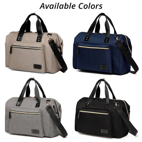 Little Story Zera Mom Dad Diaper Bag, Color: Beige, 10 image