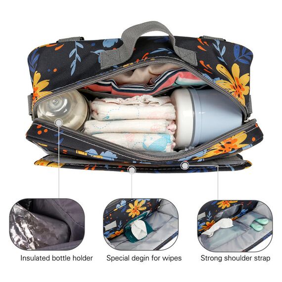 Little Story Baby Diaper Changing Clutch Kit, Color: Grey, 5 image