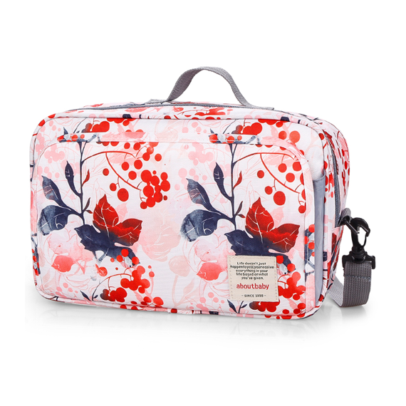Little Story Baby Diaper Changing Clutch Kit, Color: Floral Pink
