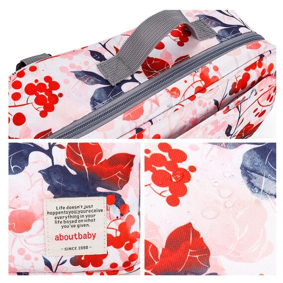 Little Story Baby Diaper Changing Clutch Kit, Color: Floral Pink, 4 image