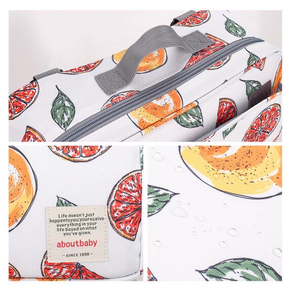 Little Story Baby Diaper Changing Clutch Kit, Color: Fruity White, 4 image