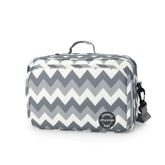 Little Story Baby Diaper Changing Clutch Kit, Color: Light Grey
