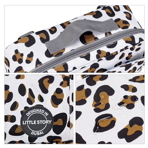 Little Story Baby Diaper Changing Clutch Kit, Color: Leopard Print, 6 image