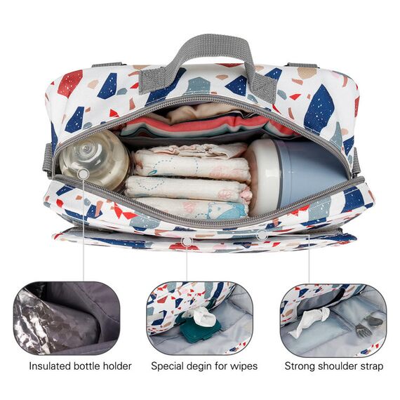 Little Story Baby Diaper Changing Clutch Kit, Color: White, 5 image