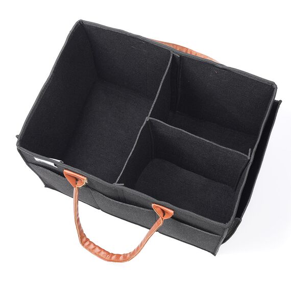 Little Story Diaper Caddy With Travel Pouch Large, Color: Black, 5 image