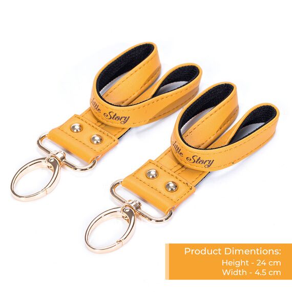 Little Story Premium Stroller Hooks, Color: Khaki, 9 image