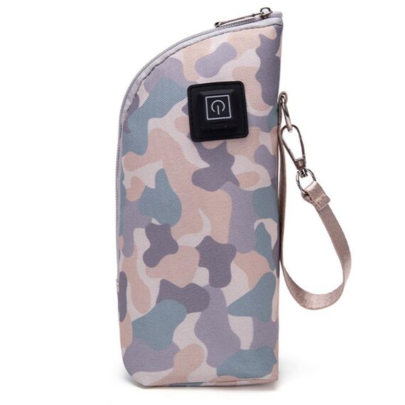 Little Story Portable Insulated Milk Bottle Warmer Bag With Usb 240Ml, Color: Purple