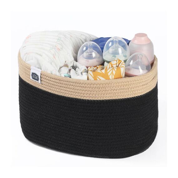 Little Story Multipurpose Laundry Caddy Basket 24.4L, Color: Black, 2 image