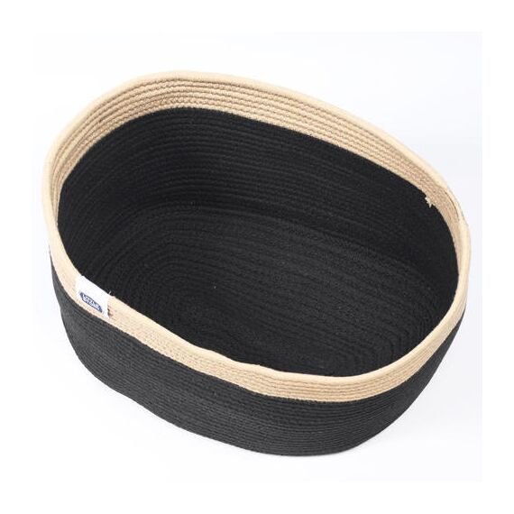 Little Story Multipurpose Laundry Caddy Basket 24.4L, Color: Black, 5 image