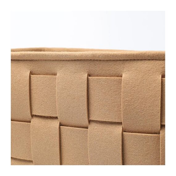 Little Story Multipurpose Laundry Caddy Basket Felt 24.4L, Color: Khaki, 3 image