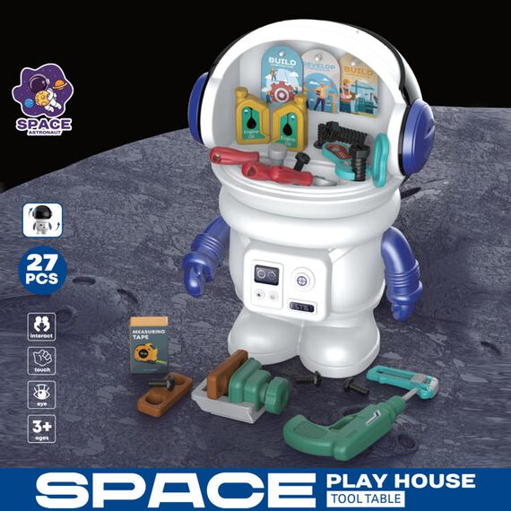 Little Story 27Pcs Space Tool Table Play Set - Multicolor, 12 image