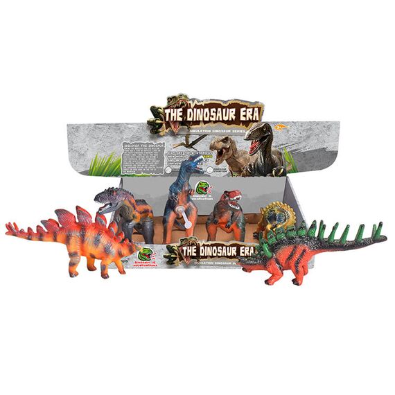 Little Story 6 Pcs Simulated Dinosaur Ic Vocalization Toy With Ag3 Batteries Multicolor