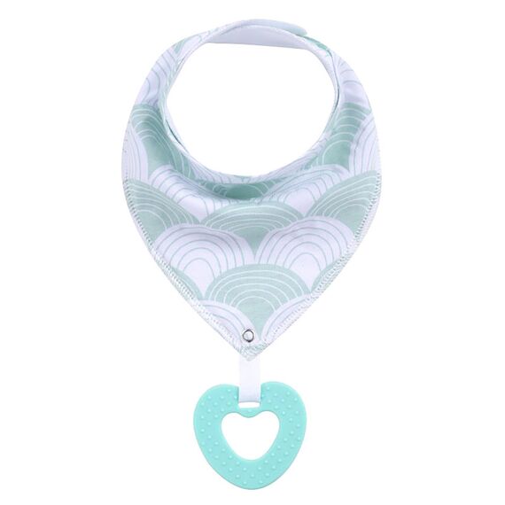 Little Story Bandana Drool Bibs Set Of 2 Love, 4 image