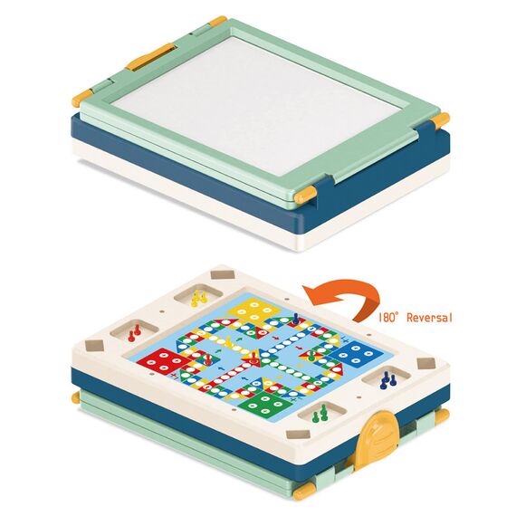Little Story Artist Double Sided Handbag Drawing Board 31 Pcs With Board Games Green 3+ Years, 11 image