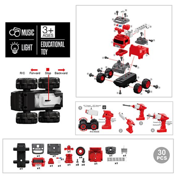 Little Story Kids Firefighting Truck With Remote Control, 8 image