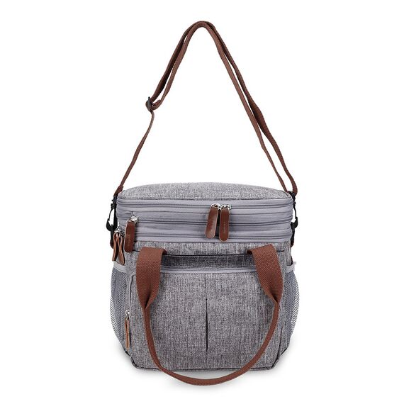 Little Story Insulated Lunch / Bottle Bag - Grey, 8 image
