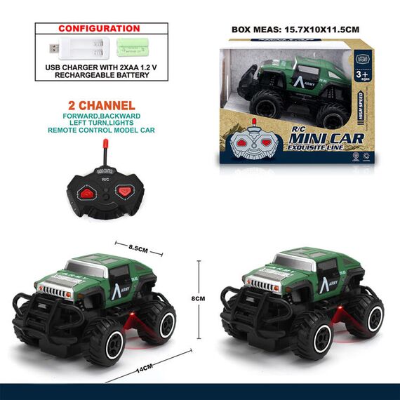 Little Story Kids Toy 2 Channel Military Car With Remote Control, 3 image